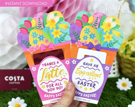 printable easter gift card holder.